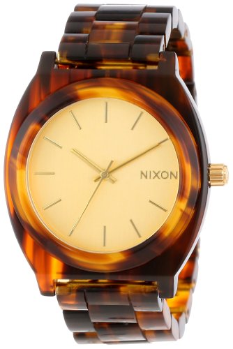 Nixon Time Teller Acetate Watch ? Women 's One Size Molasses