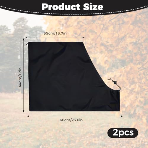 2 Stück Laubsauger Fangsack Universal, 60x44 cm Verstellbar Fangsack Laubsauger, Wasser- und Staubdicht Laubsauger Ersatzteile Fangsack für Meisten Laubsaugern, Beutel für Garten und Rasenreinigung