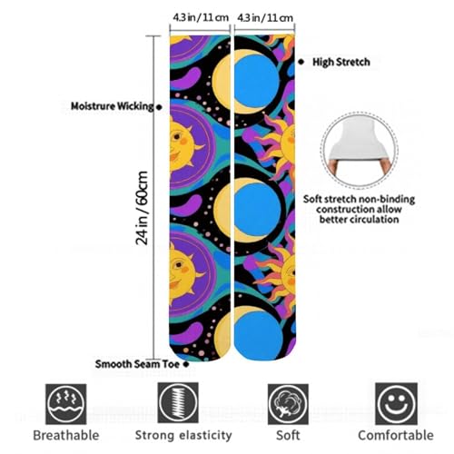 Supdreamc Women Girls Casual Cushioned Crew Socks for Cosplay, Soccer, Cycling3