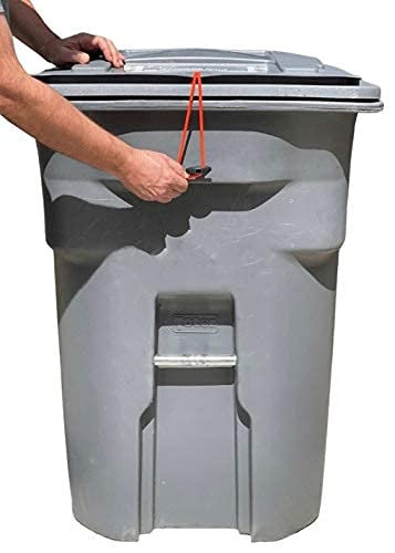 Lid Loc Outdoor Garbage Can Lock Keeps Trash Secure And Wildlife Out Wind Weather Proof Strong Durable #TOP2