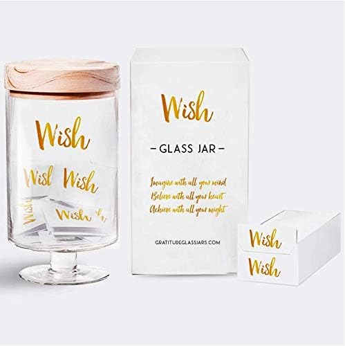 Wish Glass Jar (Gold)