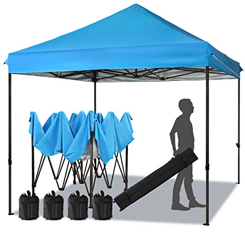 MEWAY 10ft Patio Awning Garden Shade Commercial Ez Pop Up Canopy Tent Instant