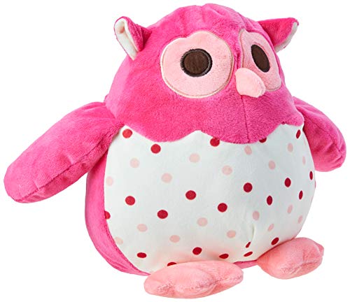 Coruja Rosa com Pontinhos na Barriga 21Cm, Foffylandia, Pink
