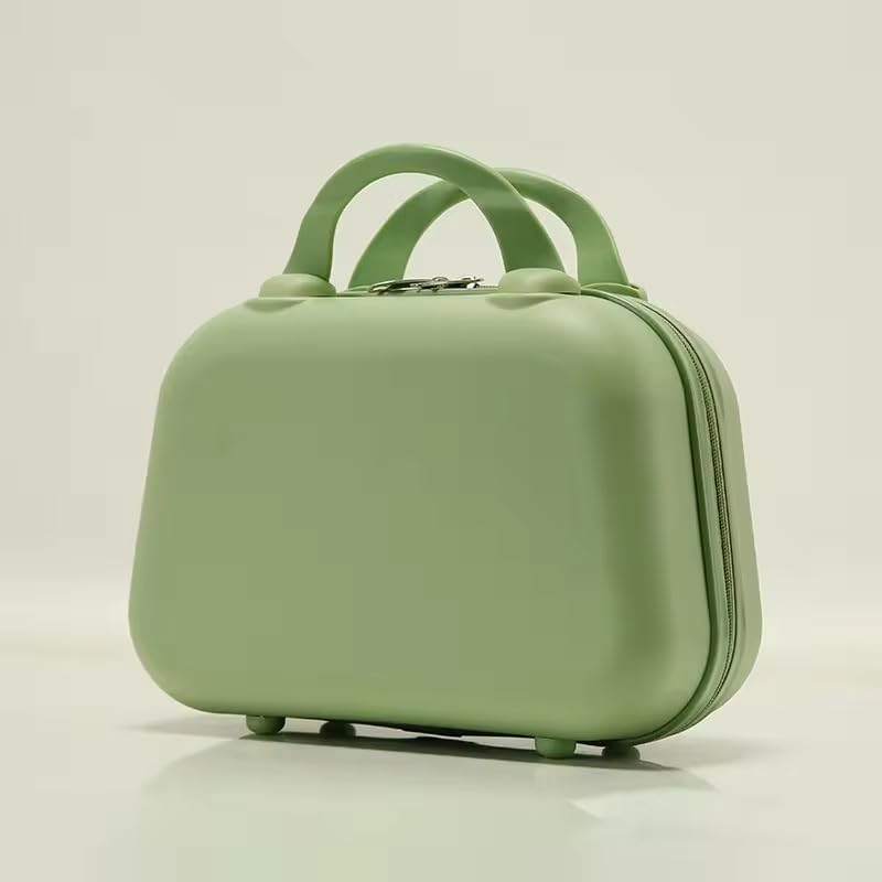 Image of Travel Makeup Case with Lock & Luggage Strap, ABS Hard Shell Cosmetic Vanity Case, Portable Makeup Organizer for Women, Beauty Storage Box for Makeup, Skincare & Toiletries (Mint Green, Model 4)