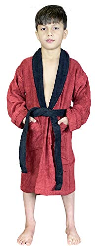 Skylinewears Kids Terry Cotton Shawl Robe – Boys & Girls Unsex Bathrobe