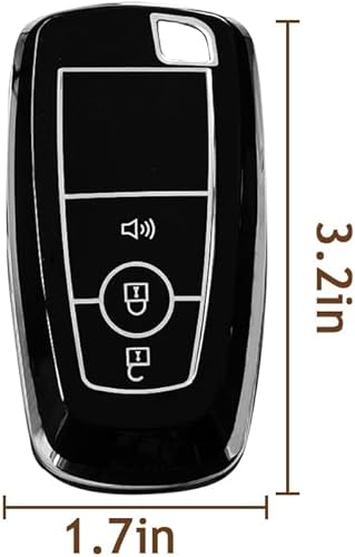 Miniatura 6 de Muslogy Funda para llavero Maverick F150 250 EcoSport Edge Explorer Ranger compatible con Ford 2021-2024