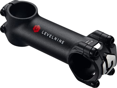 LEVELNINE Race Fahrrad Vorbau 31,8 mm Ø, 100 mm lang, ± 6° Neigung, für Rennrad, Gravelbike, MTB, Citybike, Trekkingrad I Bike Stem I Ahead Vorbau I Lenkerklemmung Cover