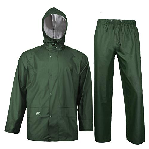 image for FWG Rain Jacket with Pants for Men Women Waterproof Foul Weather Gear 