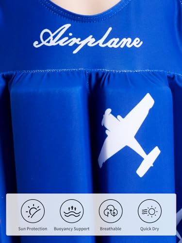 Summshall Maiô infantil com flutuação, traje de banho infantil com flutuação, traje de banho de verã