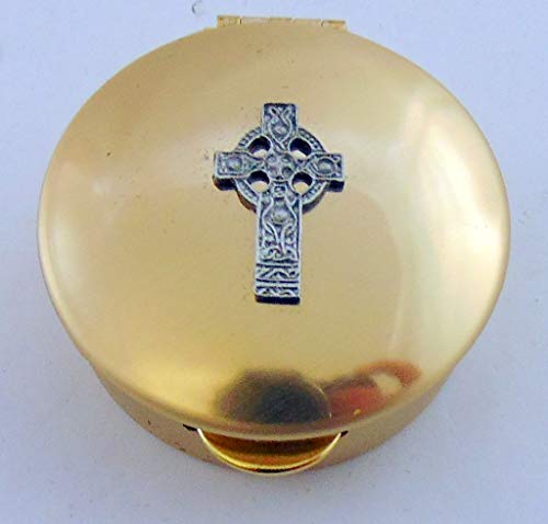 JWG Industries PYX with Embossed Gray Celtic Cross Emblem and Black Drawstring Burse by JWG Industries - Used condition - Image 2