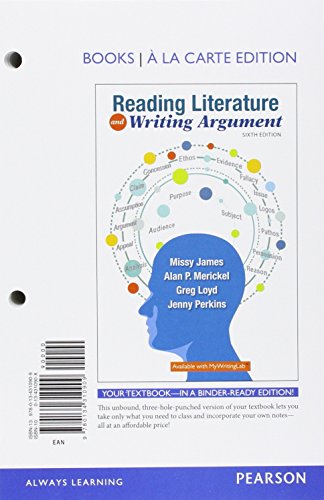 Reading Literature and Writing Argument -- Book... 013431090X Book Cover