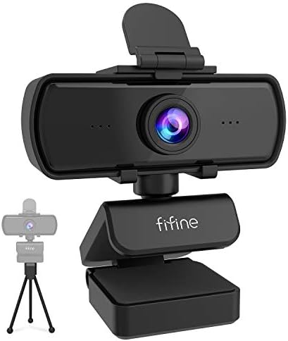 FIFINE Webcam 1440P, câmera web para computador 2K com capa de pr...