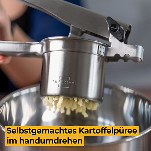 Kartoffelpresse Silberthal aus rostfreiem Edelstahl