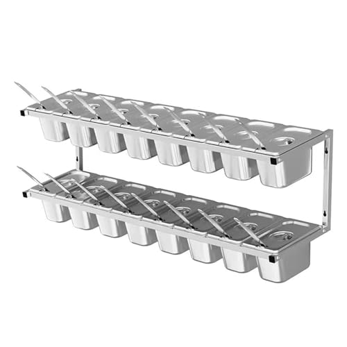 Station de cuisson à pizza en acier inoxydable – Chariot de table mural à 2 étages avec 10 grilles pour une organisation efficace des pizzas dans les restaurants et les cuisines