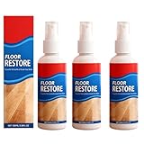 3 Pezzi Floor Restore Eez, 100ml Parquet Ristrutturatore, Detergente E Cura per Pavimenti In Legno, Lucidante per Pavimenti In Legno, Lucidante per Riparazione Dei Pavimentis, per Soggiorno