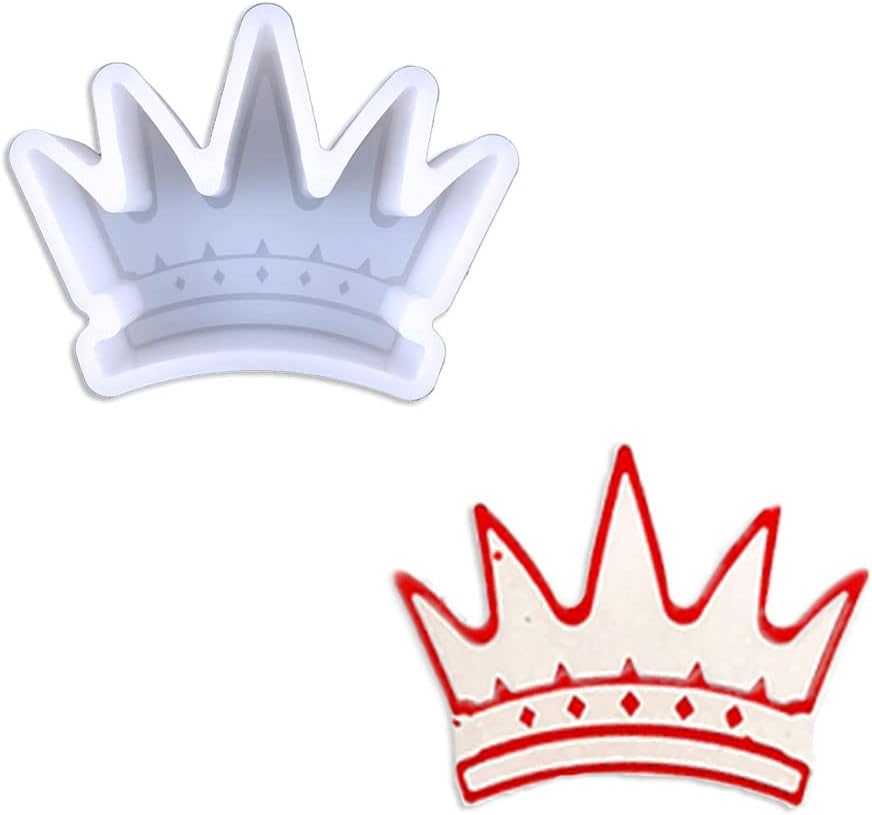 Crown Shape Car Freshie Silicone Mold for Making Soap Aroma Beads Car Freshie, Pendant, Candle, Resin