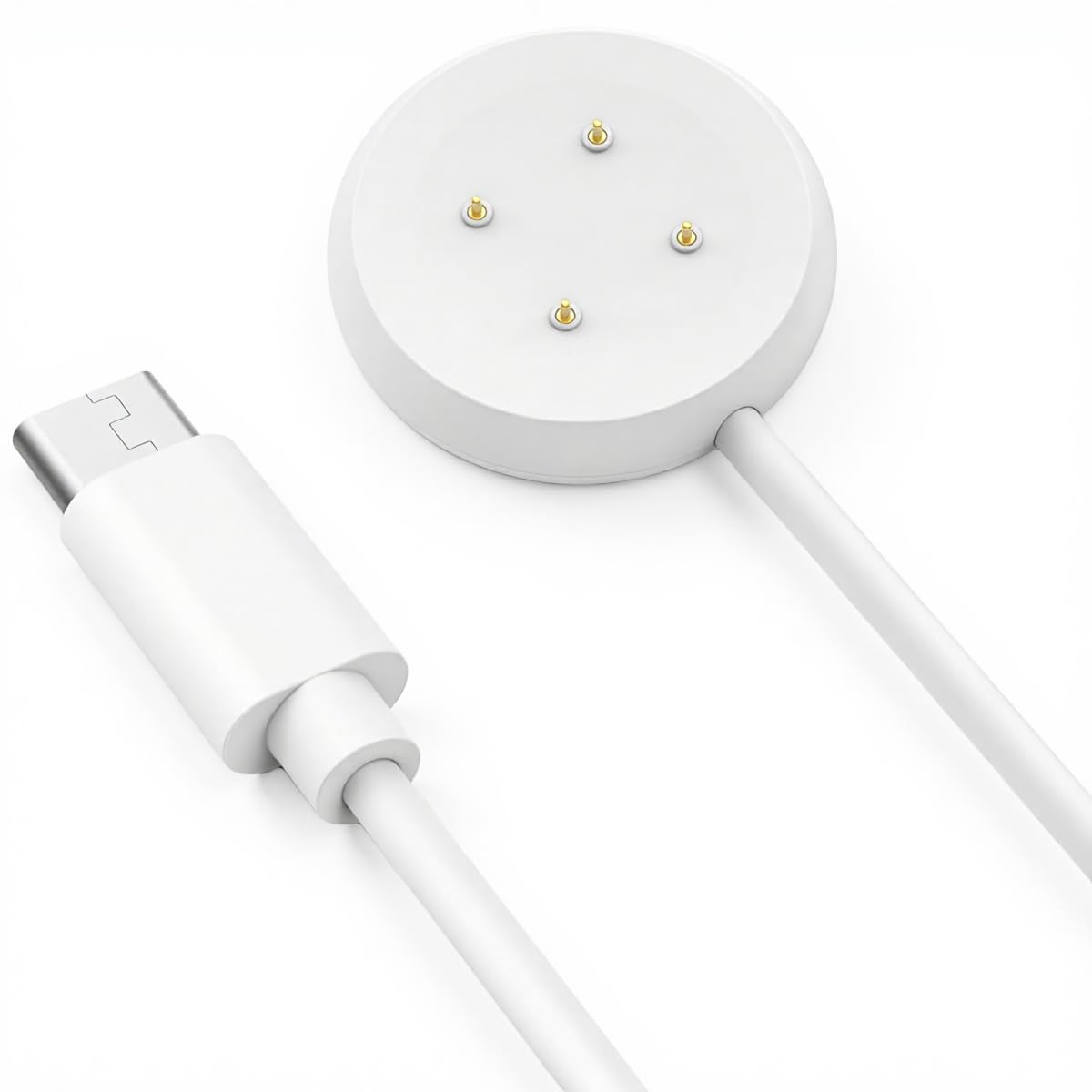 ZORBES® 3.3Ft/1M Type C to Google Pixel Watch 3/Pixel Watch 2 Chargers, 4-Pin Snap-On Smartwatch Charger Compatible with Fitbit Ace LTE/Versa 3/Versa4, Sense 2/Sense-image-44