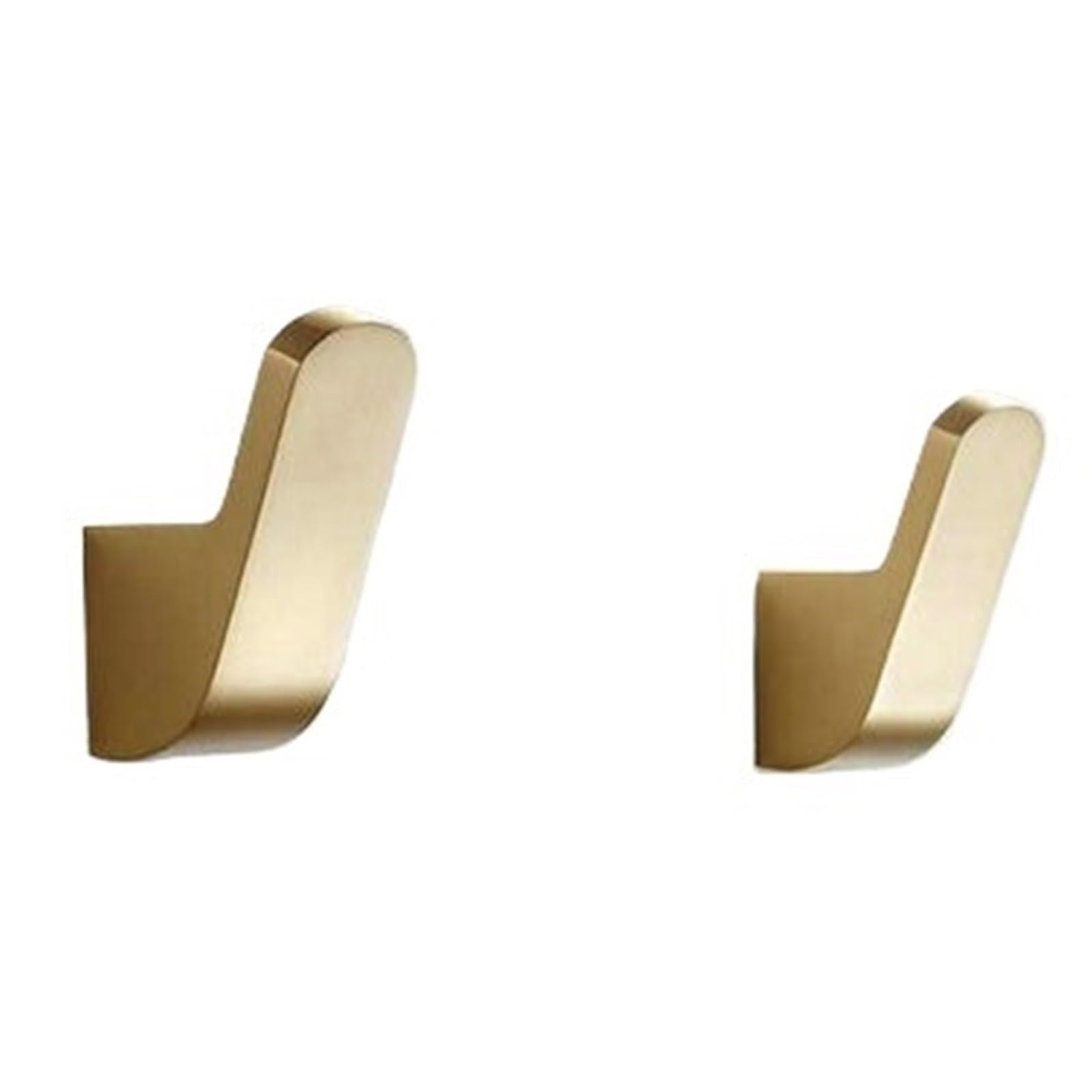 YXINAER Brass Plated Single Robe Hook Brush Gold Single Hook