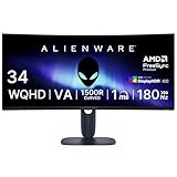 【Amazon.co.jp限定】Dell AW3425DWM-A 34インチ 曲面 Alienware ゲーミングモニター(無輝点5年保証/WQHD/VA非光沢,1500R曲面/DP1.4x1,HDMI2.1x2/DCI-P3 95%/高さ調整,傾き/1ms,180Hz/FreeSync Premium,VESA DisplayHDR 400)