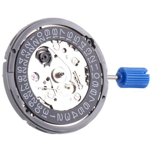 Somoke NH35 Uhrwerk NH35A Mechanische Uhr Hohe Genauigkeit Datum bei 3 Datumsrad 24 Juwelen Automatischer Selbstaufzug Schwarz, Schwarz