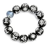 Eliana and Eli Black Panther KIMOYO Beads Bracelet Wakanda T'Challa Cosplay Jewelry Props with Crystal Bracelet Party Accessories Prime
