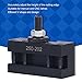 Topyond Industrial Tools Style Bxa Boring,Turning Facing Holder,V Shape Slot High Speed Steel Tools,Quick Change Tool Holder for Manual CNC Lathes BXA 250‑202
