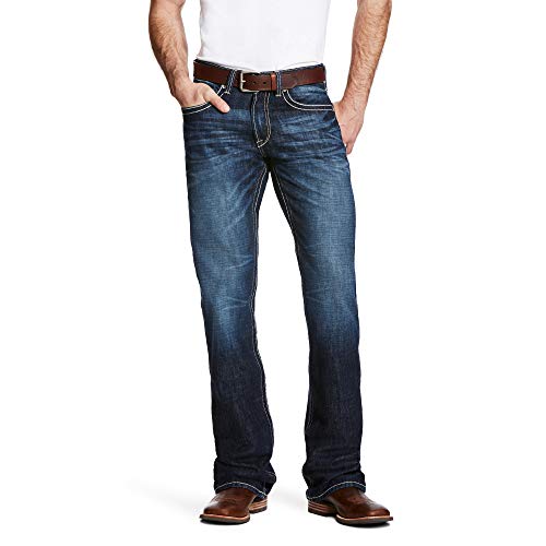 Ariat M5 Slim Stackable Straight Leg Jean - Men’s Low Rise, Slim Fit Denim