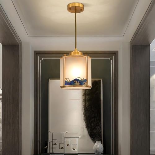 Éclairage de pendentif en verre moderne GWJKG pour salon cosy