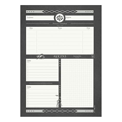 Caderno Universitário Animais Fantásticos Dumbledore e Grindelwald 10 Matérias C/ 160 Folhas Jandaia