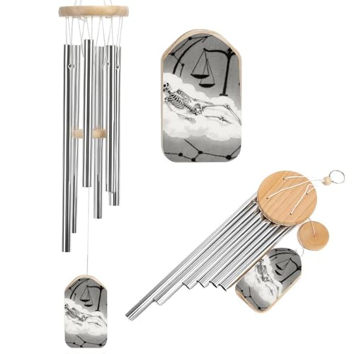 Carillon à vent constellation luxe en aluminium à ton profond