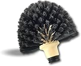 Tête de Loup Brosse Boule | Vinyl fleuré | Tête Ø 180 mm à Douille vissante | Version Professionnelle | Nettoyage poussière Toiles d'araignées Moutons | Plafonds et Coins | Kibros 101648