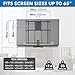 Mount-It! Fireplace Mantel TV Wall Mount, Above Fireplace Drop Down TV Mount, Pull Down Mantle Mount with Spring Assist, Sizes 42-65 inches with VESA from 100x100 to 600x500, max 55 lbs Weight