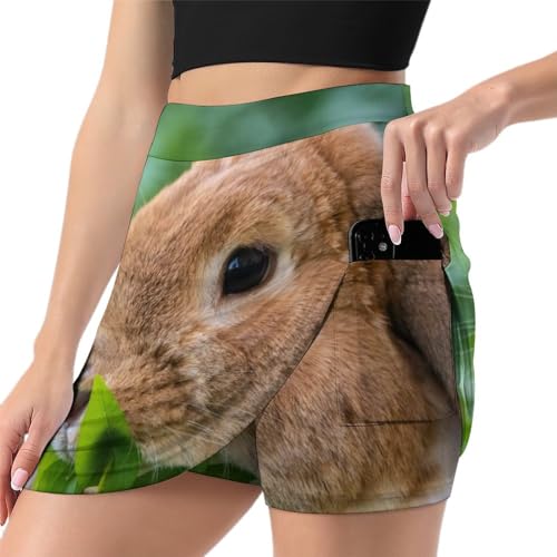Jupe de course athlétique anti-frottement jupe short de tennis avec poche de rangement femme