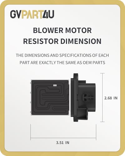 Image of Blower Motor Resistor 973-582 Fit for 2005-2017 Toyota Tacoma | Only Fit Manual AC Control Air-Conditioning System Blower Resistor 2006 2007 2008 2009 2010 2011 2012 2013 2014 2015 2016
