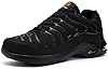 DYKHMILY Safety Trainers Steel Toe Cap Mens Comfortable Work Trainers Lightweight Safety Shoes Construction Work Footwear Puncture Proof (Black,8UK42EU) #1