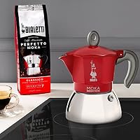 Bialetti - Moka Induction, Moka Pot, Suitable for all Types of Hobs, 6 Cups Espresso (9.4 Oz), Red — image 3