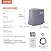 VEVOR RV Toilet for Camping, Portable Toilet with 1.3 Gal Detachable Inner Bucket & Removable Paper Holder, Commode with Dual Lids, Travel Toilet for Outdoor Camping Car Long Road Trips