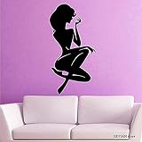 Wall Sticker Bellezza Adesivo Ragazza Nuda Murale Arte Adesivo Rimovibile Carta Da Parati Decorazione Della Casa Arte 42X82Cm