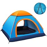 Wurfzelt, Strandzelt Pop Up Strandmuschel, Camping Zelt Wasserdicht Zelt Leicht Notzelt Survival Zelt Atmungsaktiv Zelt Winterfest Thermo für Camping, Klettern, Angeln, Survival (Blau)