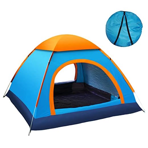 Tienda de Campaña Automática para 2-3 Hombre Personas, Tienda de Camping Carpa Portatil, Anti Impermeable Tiendas para campingViento, Tienda de Techo Familiar Puerta Doble para Interior y Exterior
