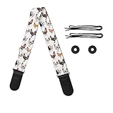 GLENLCWE Chicken Guitar Strap,Soft Guitar Strap for Bass Electric Guitar Acoustic Guitar