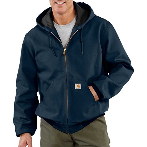 Carhartt Men s Big Thermal Lined Duck Active Jacket J131 (Regular and Big & Tall Sizes), Dark Navy, 3X-Large Tall