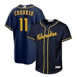 Jackson Chourio Milwaukee Brewers MLB Kids Youth 8-20 Navy Alternate Player Jersey (US, Numeric, 14, 16, Regular, Jackson Chourio Milwaukee Brewers - Navy)