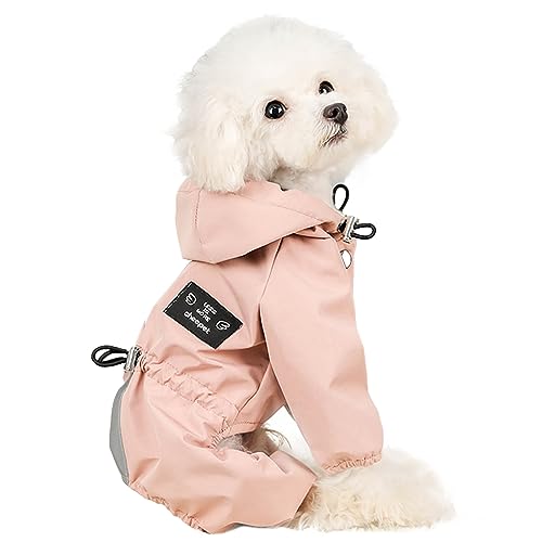 Dog Raincoat Waterproof Dog Rain Jacket with Reflective Strap and Leash Hole Adjustable Pet Water Proof Clothes for Small Dog Windproof Dog Rain Coat Jacket for Puppy Small Medium Dogs Cats Dog Raincoat Waterproof Dog Rain Jacket with Reflective Strap and Leash Hole Adjustable Pet Water Proof Clothes for Small Dog Windproof Dog Rain Coat Jacket for Puppy Small Medium Dogs Cats
