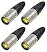 (4 Pack) Genuine Neutrik NE8MX-1 Ethercon Cable Connector Nickel Housing NEW Model!