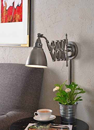 Kenroy Home Floren Industrial Swing Arm Wall Lamp #TOP13
