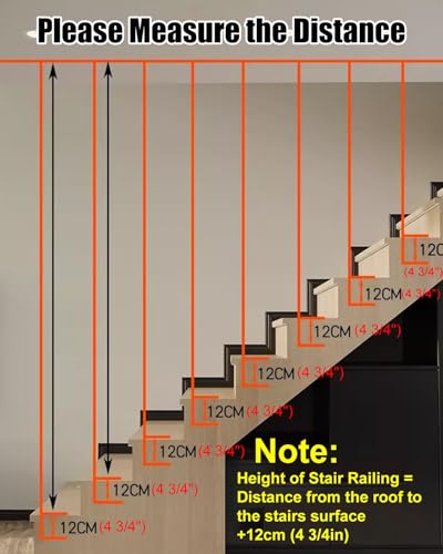 Barandillas de escalera metálicas verticales decorativas modulares 5