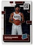 2022-23 Donruss Optic #249 Shaedon Sharpe Rated Rookie NM-MT Blazers