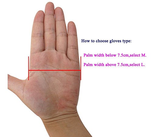 Hangnuo - Guanti al gomito, in gomma di lattice