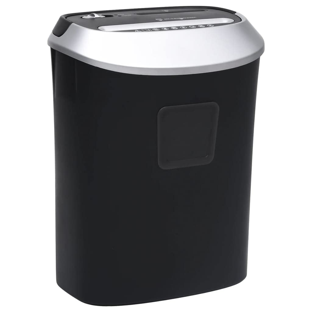 Genérico Trituradora de Papel Corte Cruzado 10 Hojas Negro, Trituradoras de Papel,51552
